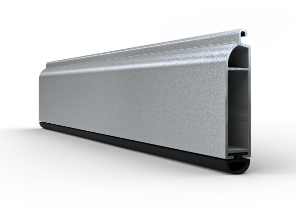 Onderlat voor rolluik in aluminium, zilverkleur RAL9006