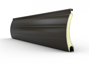 Aluminium rolluikpantser in donkerbruin RAL8019