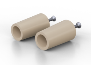 Aanslagstop, licht beige RAL1013