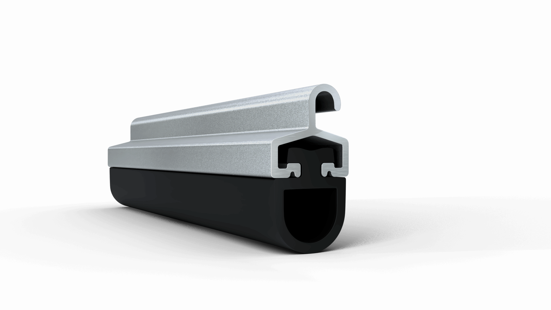 Onderlat aluminium, zilver RAL9006