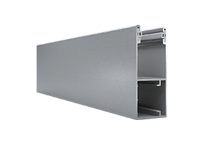 Roldeur RP77 geleiderail van aluminium, kleur zilver RAL9006