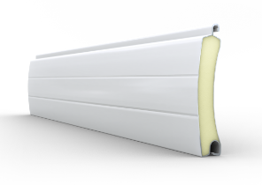 Roldeur profiel 77 mm, kleur wit RAL9016