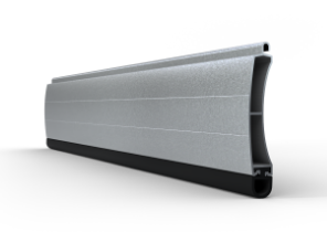 Eindlat van aluminium voor premium roldeur, kleur zilver RAL9006