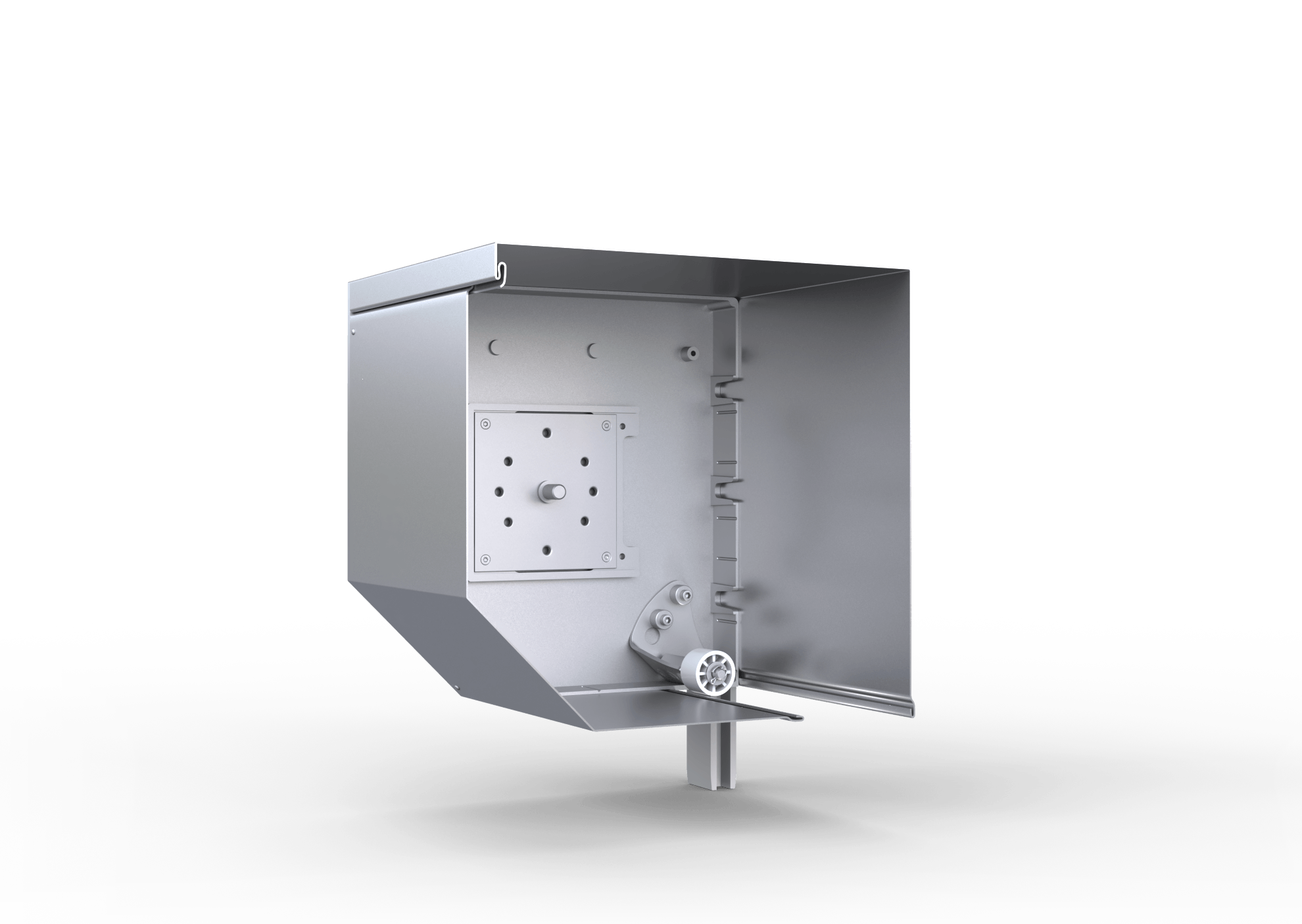 Aluminium kast voor roldeuren 250 mm