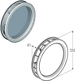 Beglazingstype C - rond raam