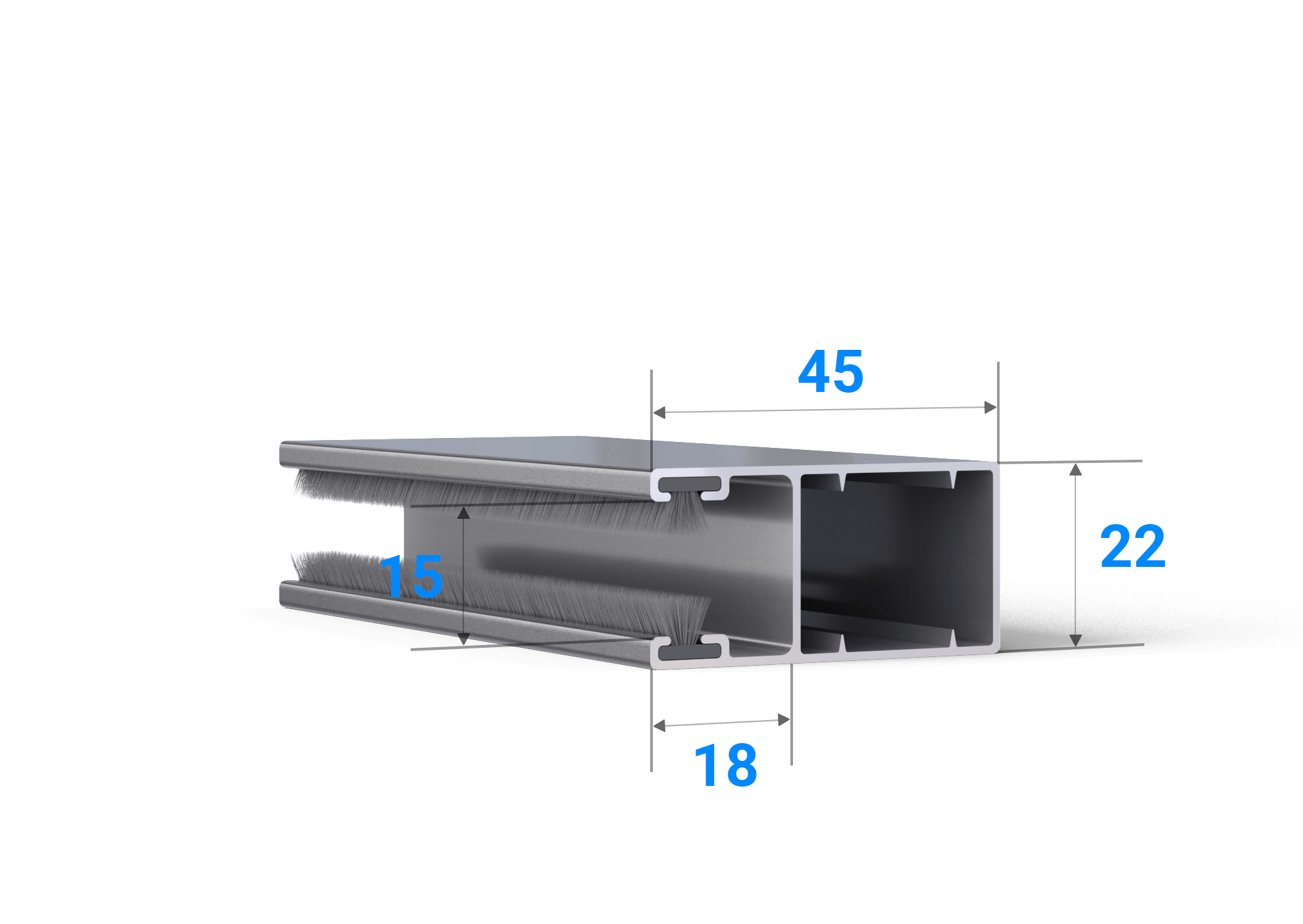 pvc lamelprofiel 37 geleider