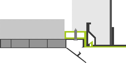 Nivelleringsprofiel voor Beck & Heun-systeem