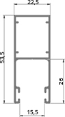 Geleiderails types RP 53/22