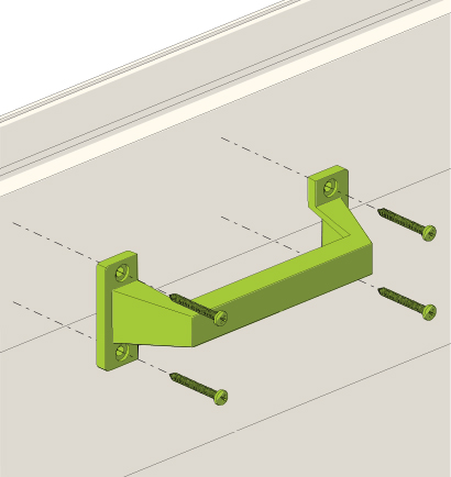 Sectionaaldeuren Standaard - Handgreep Installatietype - Zoom