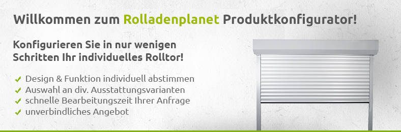 Welkom bij de Rolluikenplaneet productconfigurator